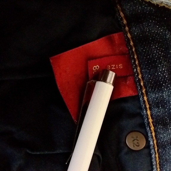 X2 Women's Dark Wash Full Length Flare Leg Jeans - Picture 7 of 7